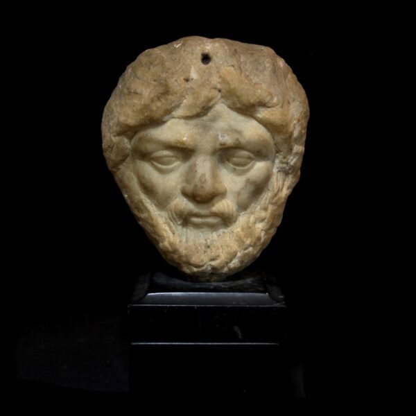 Marble Head of a Bearded God