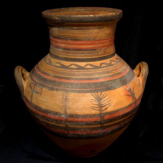 Große Amphora der „Bichrome IV-Ware“ mit stilisiertem Pflanzendekor