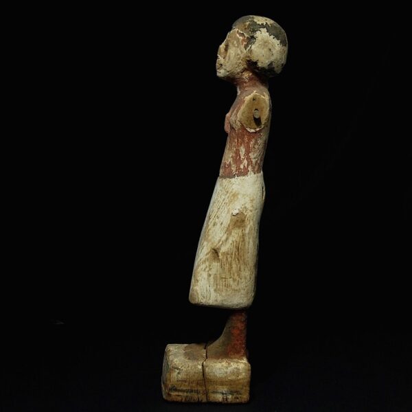 Wooden figure of a man – side