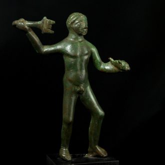 Etruscan Bronze Statuette of Poseidon