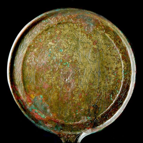 Etruscan Mirror with three Female Figures