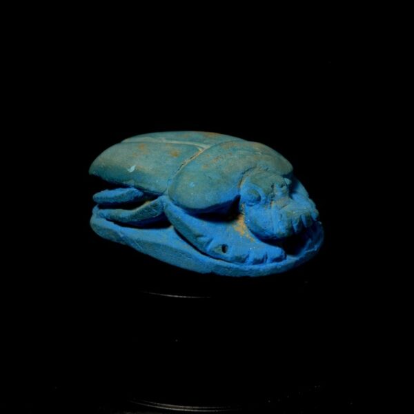Large Scarab of Egyptian Blue