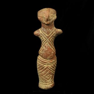 Vinča Figure with Red-Brown Paint
