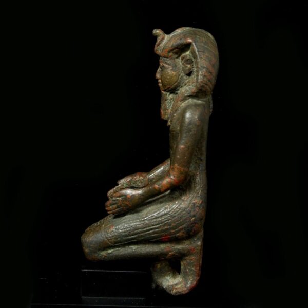 Bronze Statuette of a Pharaoh right