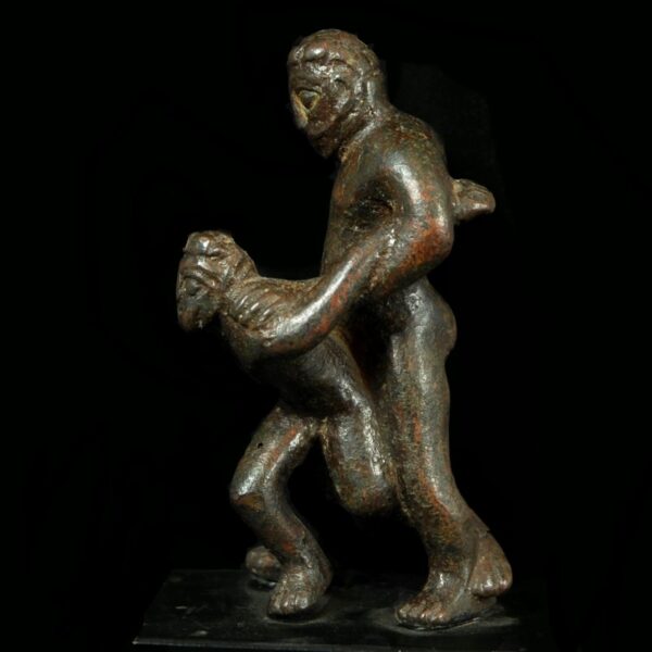 Bronze Group of Two Pankratiasts Side