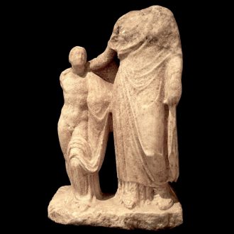 Large Marble Statue of Aphrodite with Eros