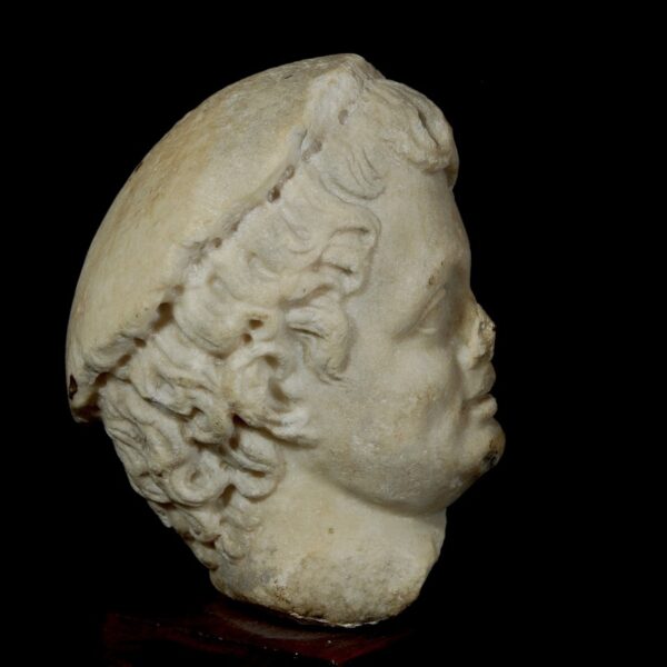 Roman Marble Head of a Boy Right Side