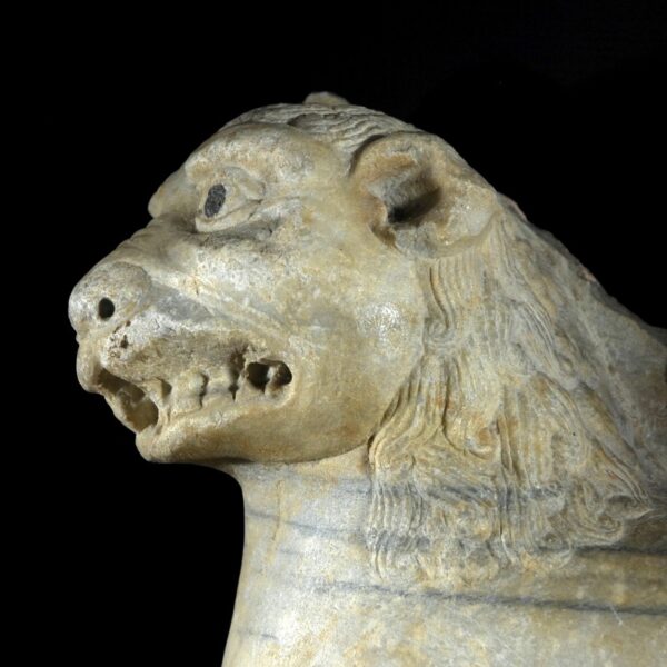 Monumental Lion Statue Detail