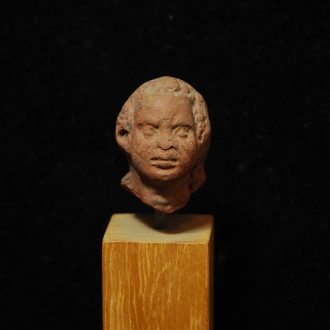 Hellenistic Terracotta Head of a Nubian