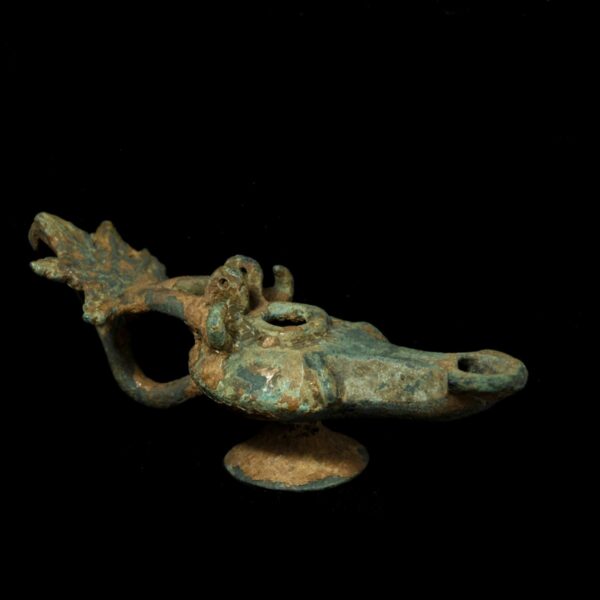Roman Bronze Oil Lamp