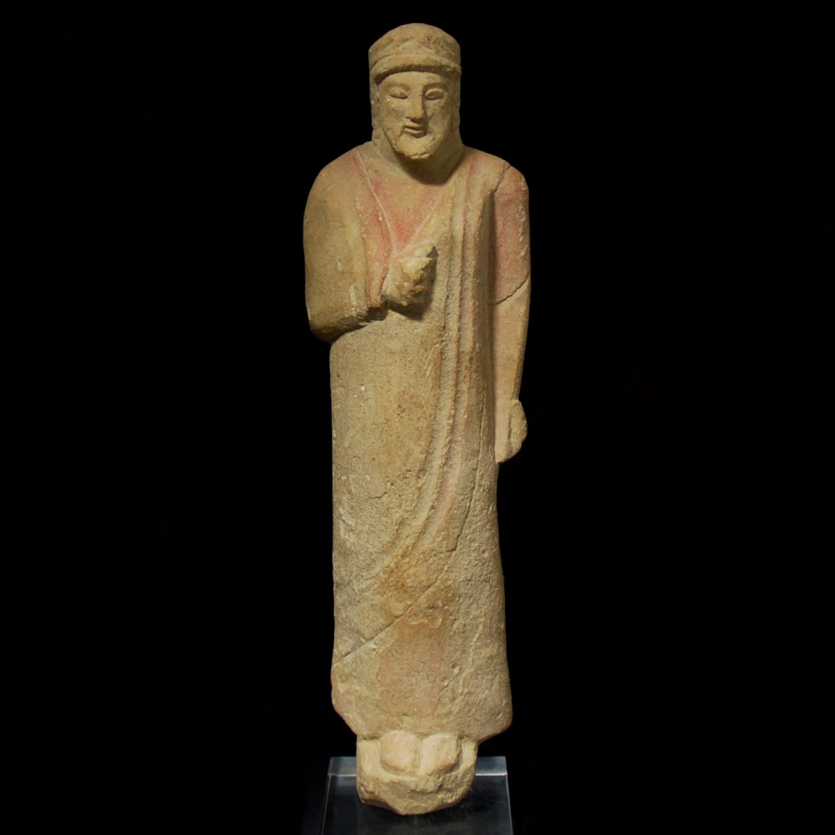 Cypriot limestone statue of a votary