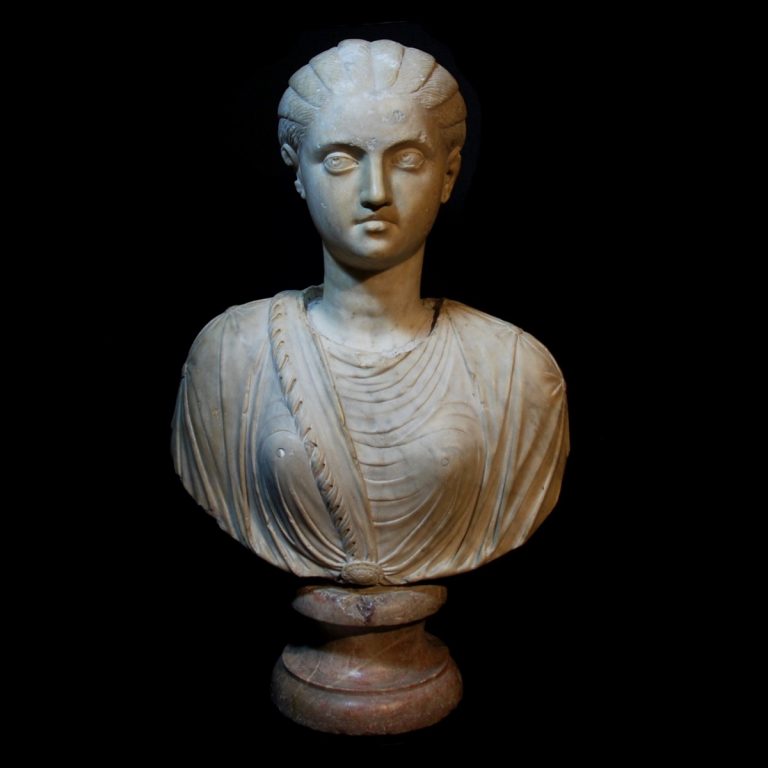 Roman Marble Bust of a Girl with the Features of Fulvia Plautilla