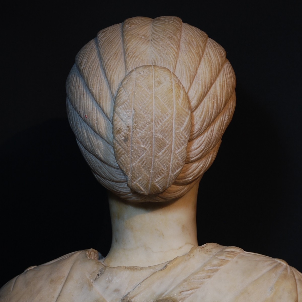 Marble head of a girl Severan period back