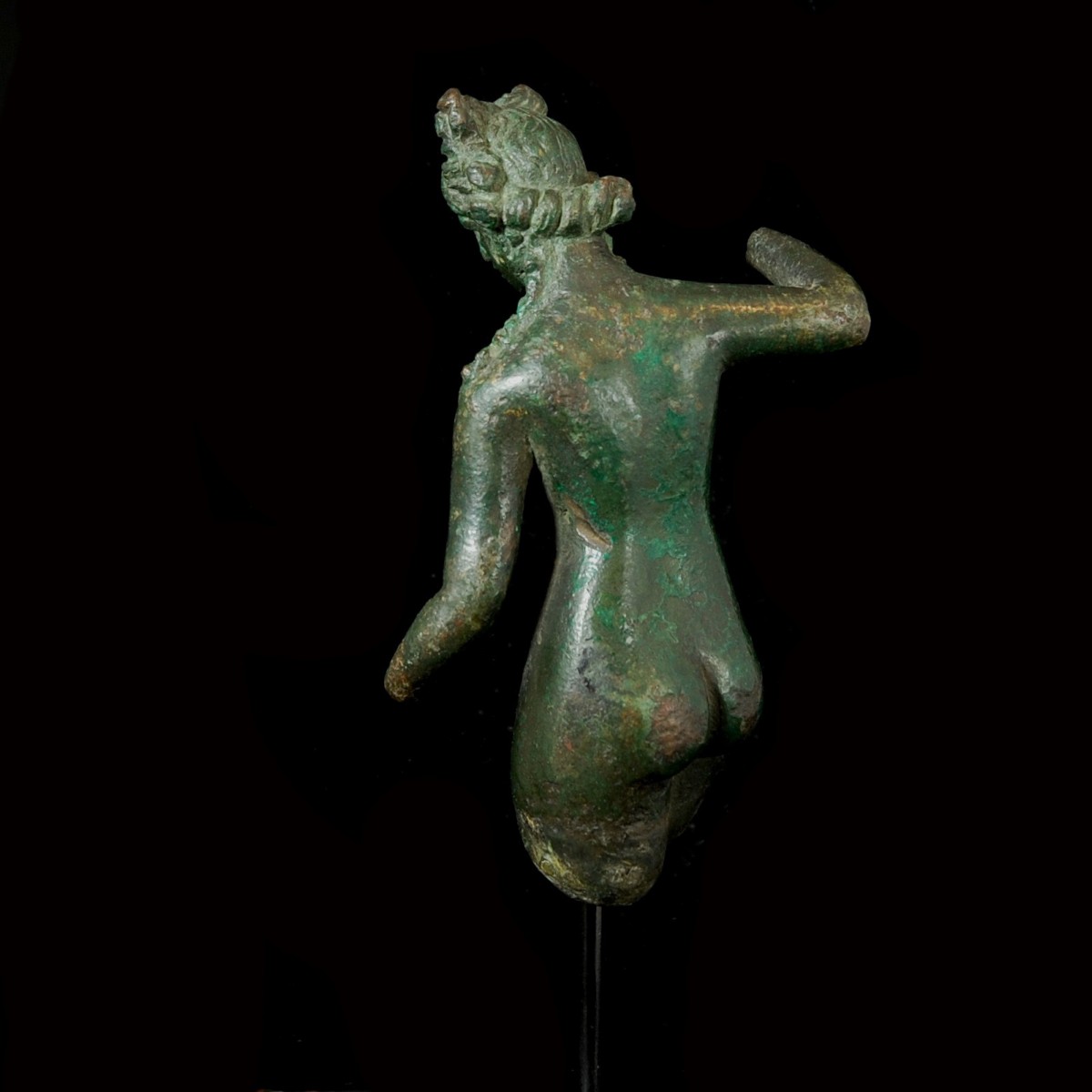 Roman Bronze statuette of Venus fragment back