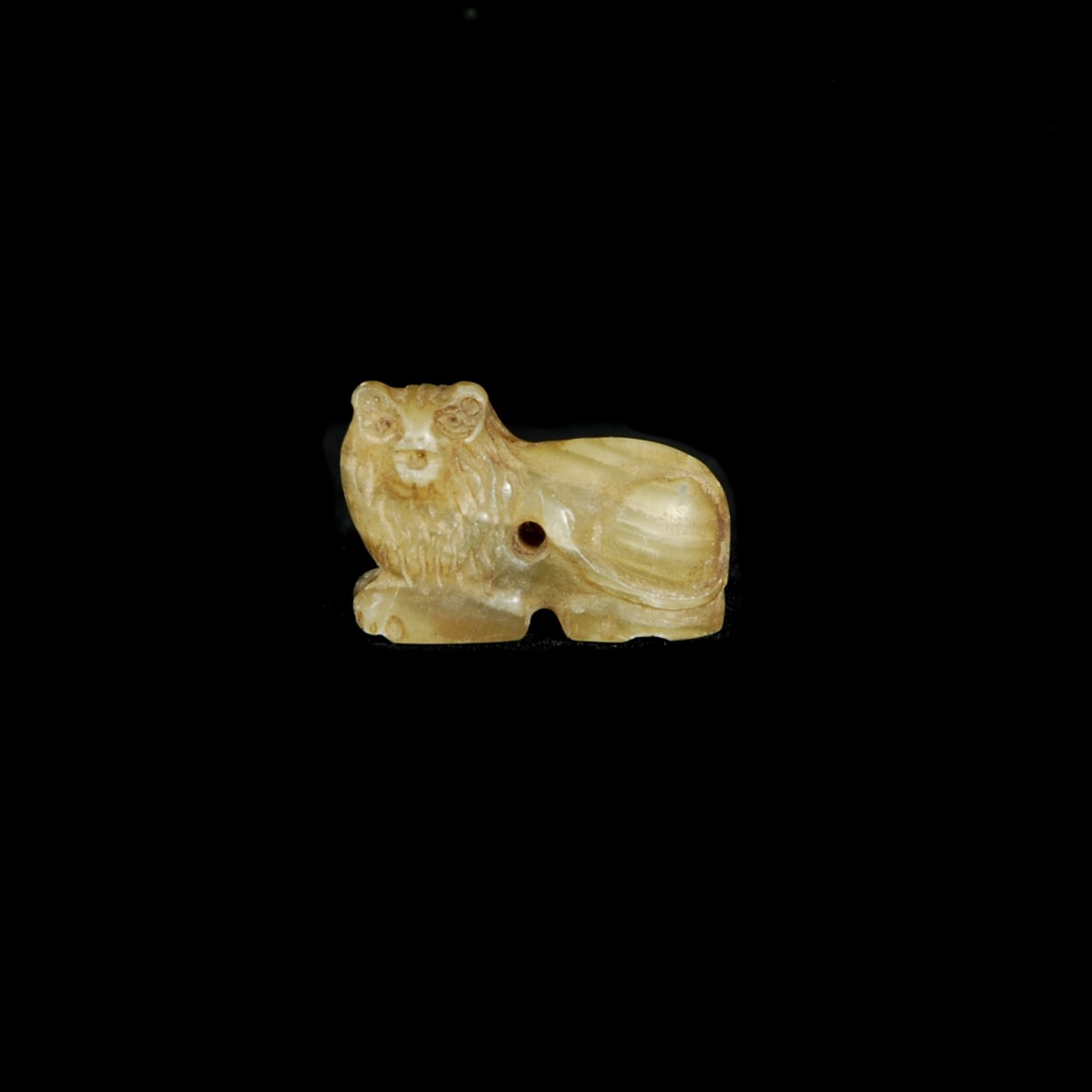 Near Eastern agate lion amulet