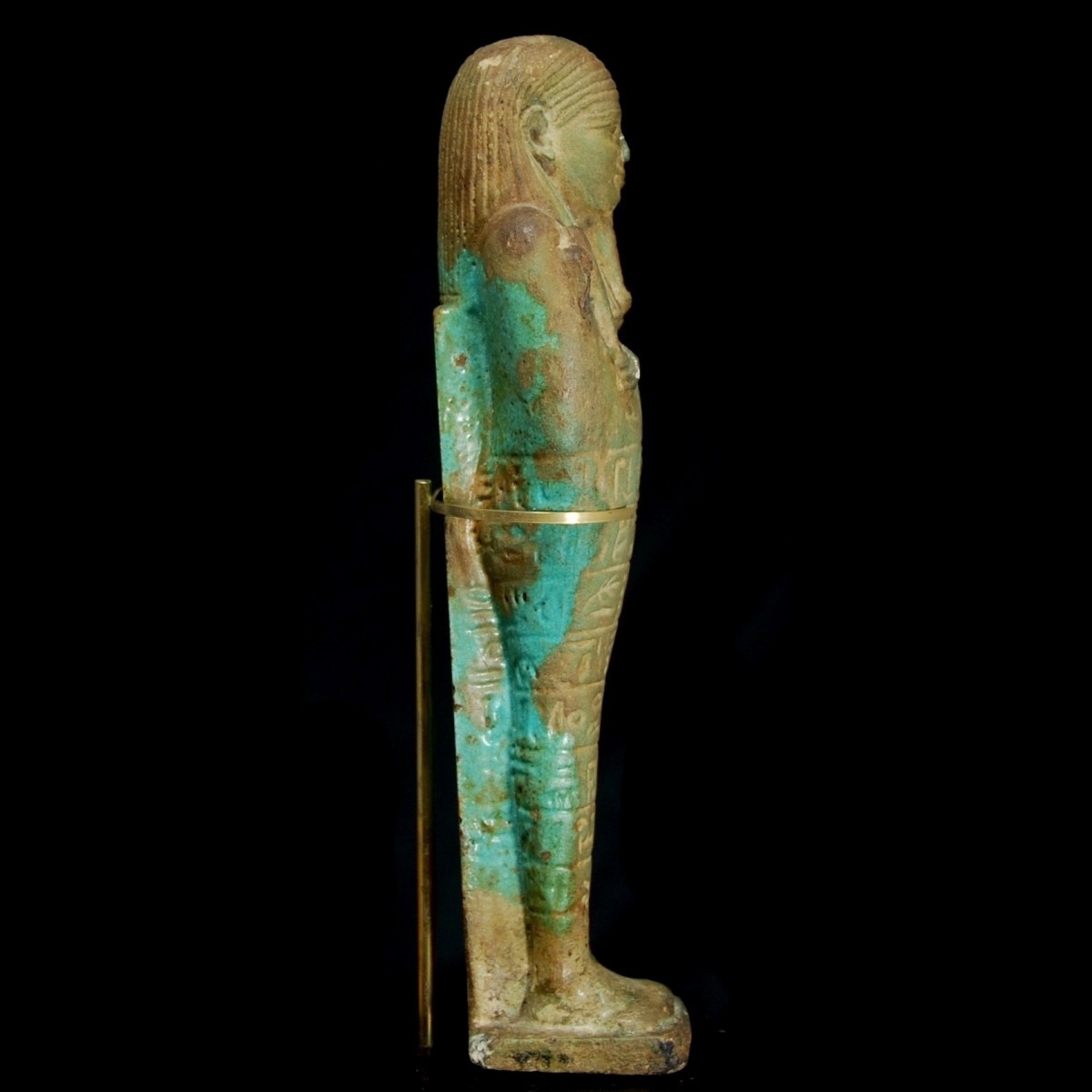 Egyptian faience ushabti right