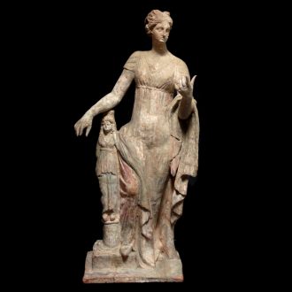 Große Terrakotta-Statuette der Aphrodite