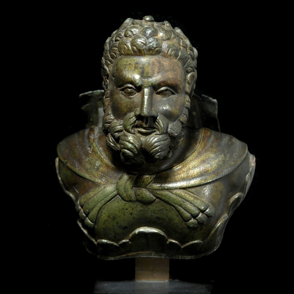 Roman Bronze bust of Hercules