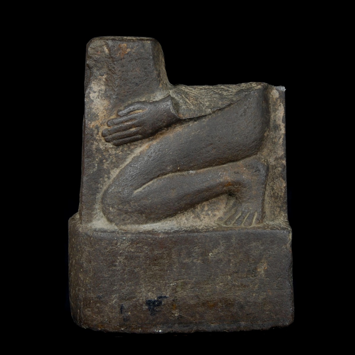 Egyptian Basalt Fragment of a Naophoros left