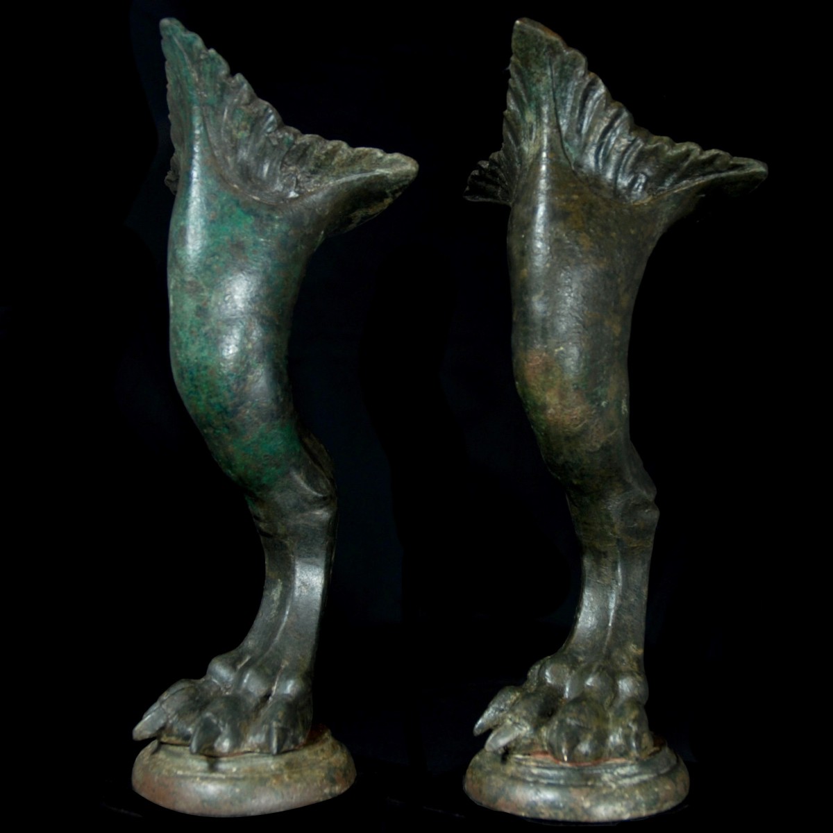 Monumental Roman furniture legs left