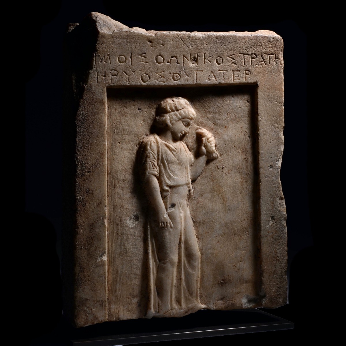 Attic stele with a girl