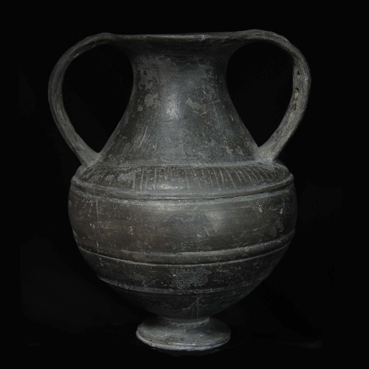 Etruscan Bucchero Ware Amphora