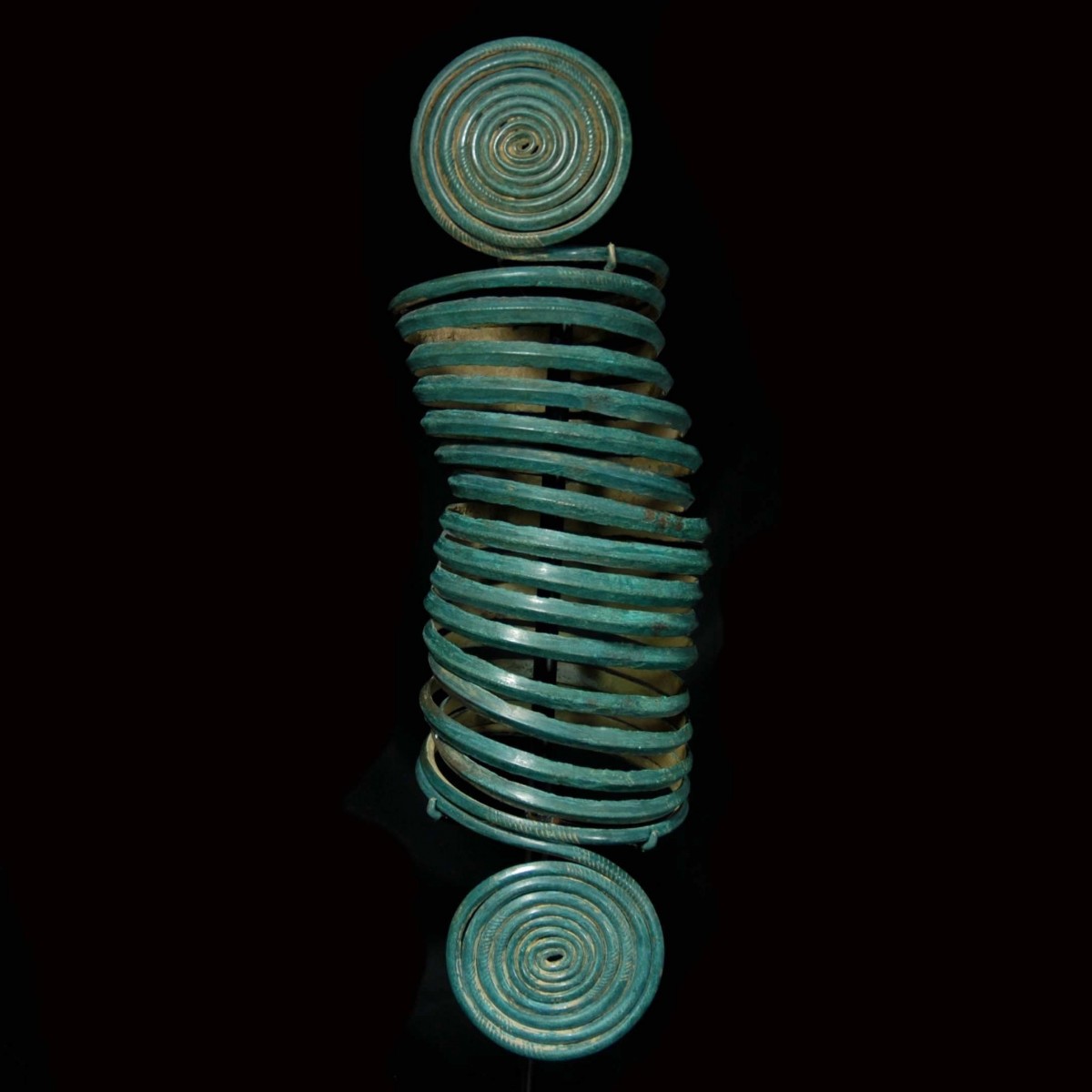 A Central European Copper alloy spiral Arm-Band