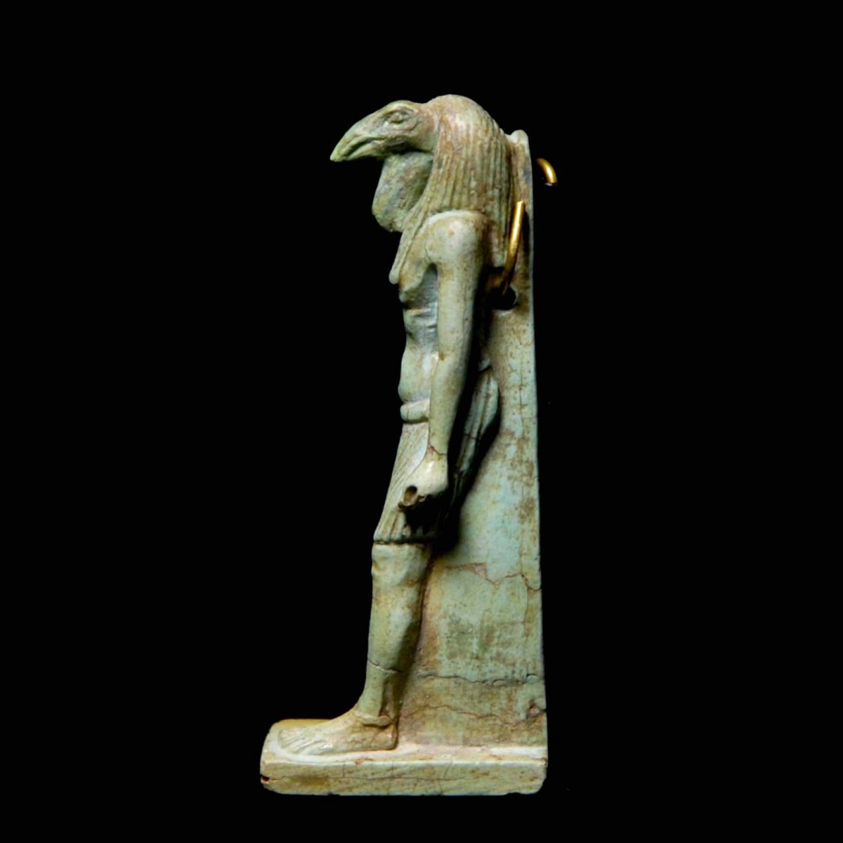 Fayence amulet of Thoth left