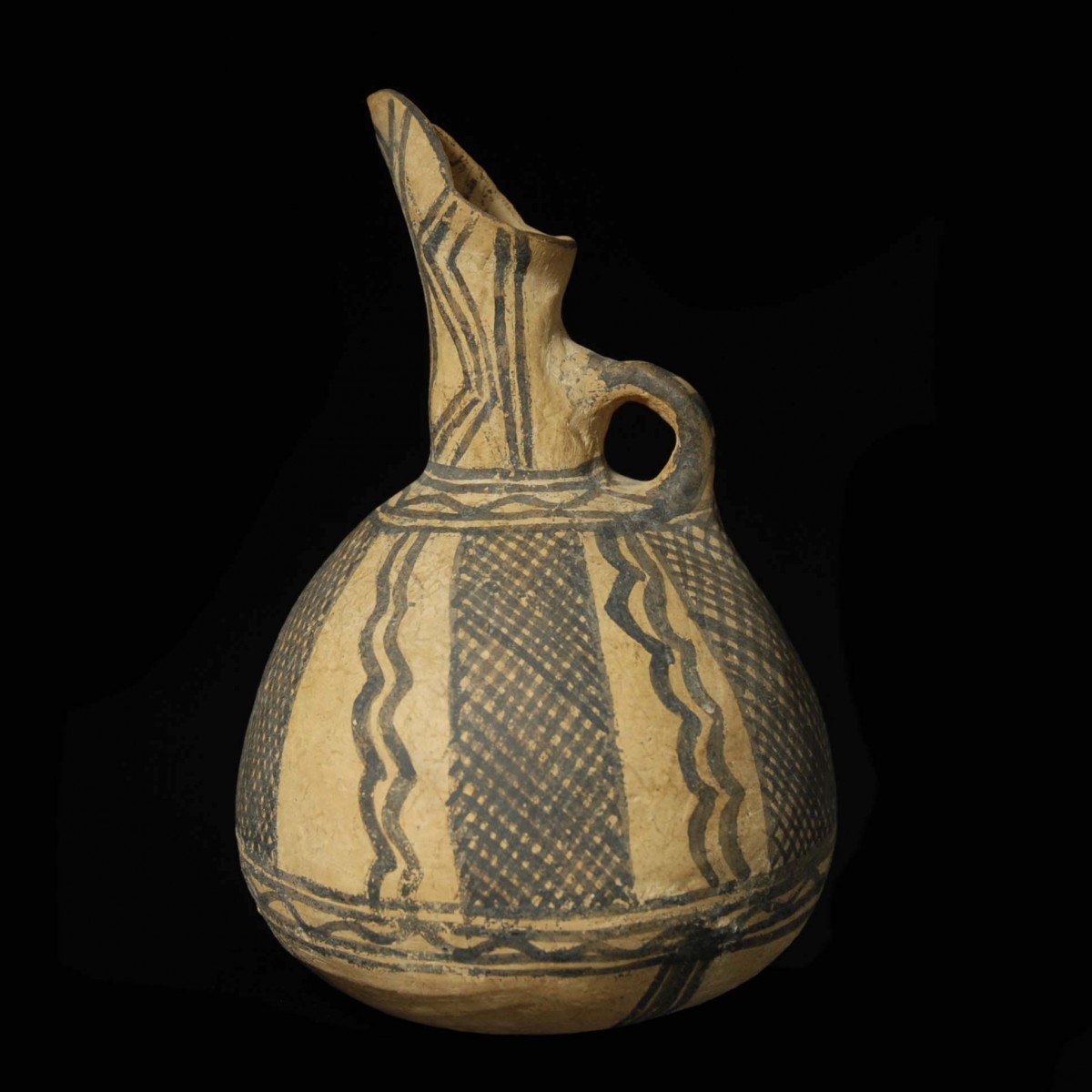 Cypriot white painted ware beak jug left