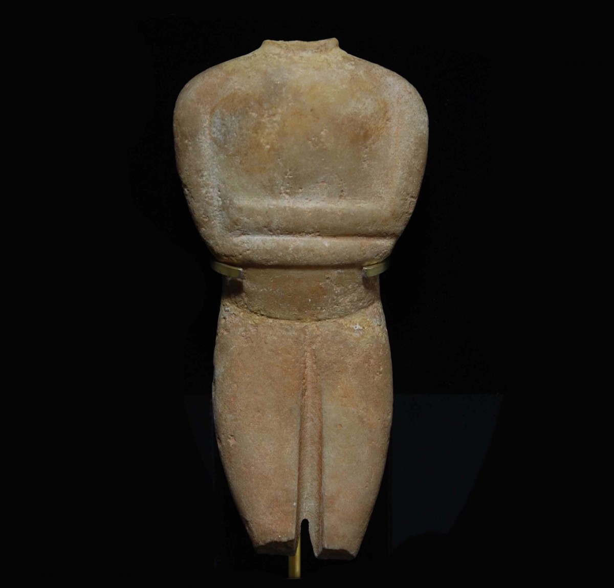 Large torso of a Cycladic idol of spedos type