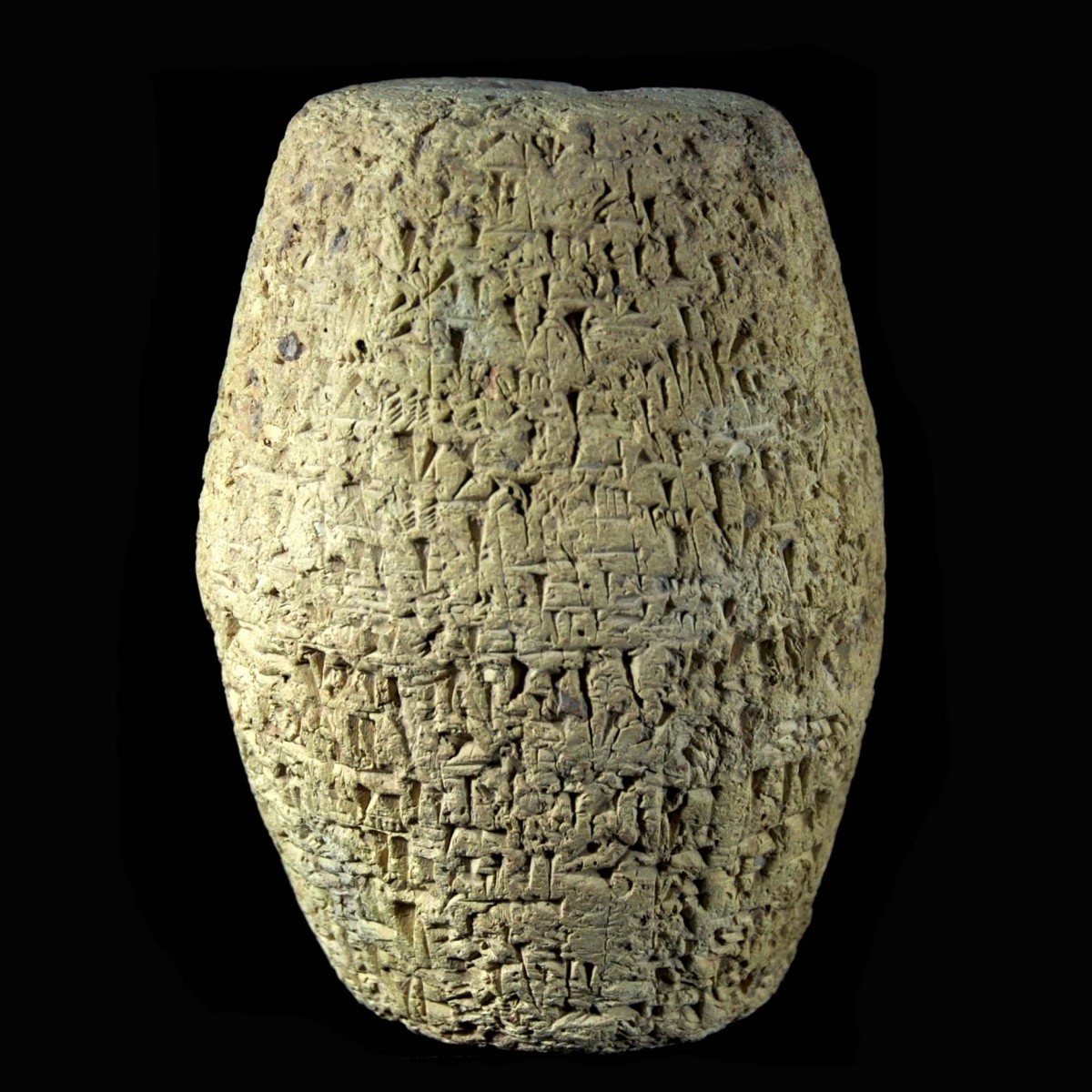 Old Babylonian Clay Cuneiform barrel of SIN-IDDINAM