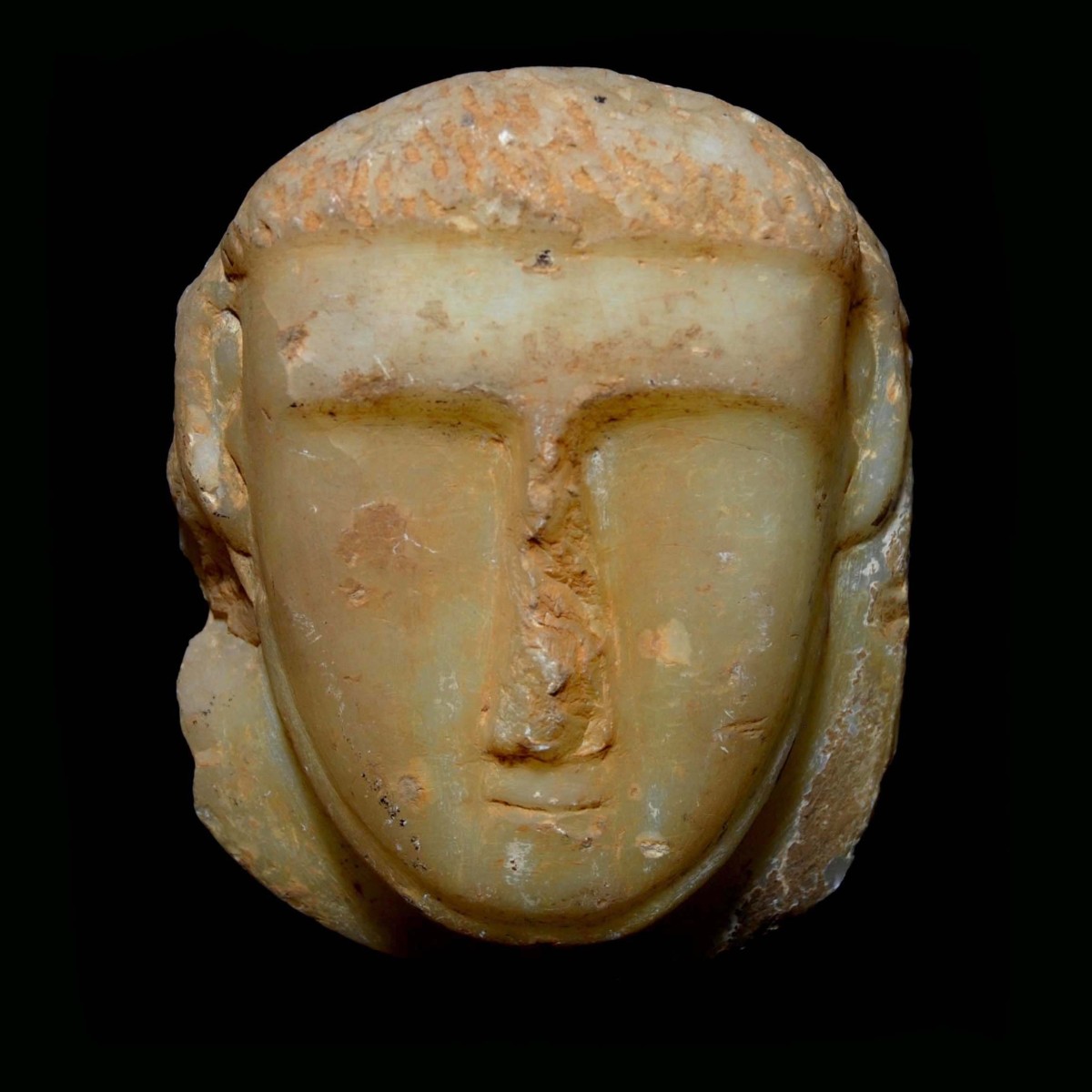 Sabaean alabaster head of a man