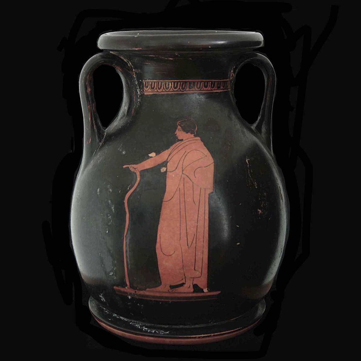 Attic red figure pelike with Penelope side B