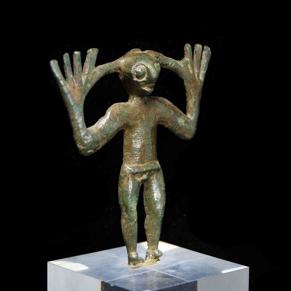 Caucasian Bronze idol half right