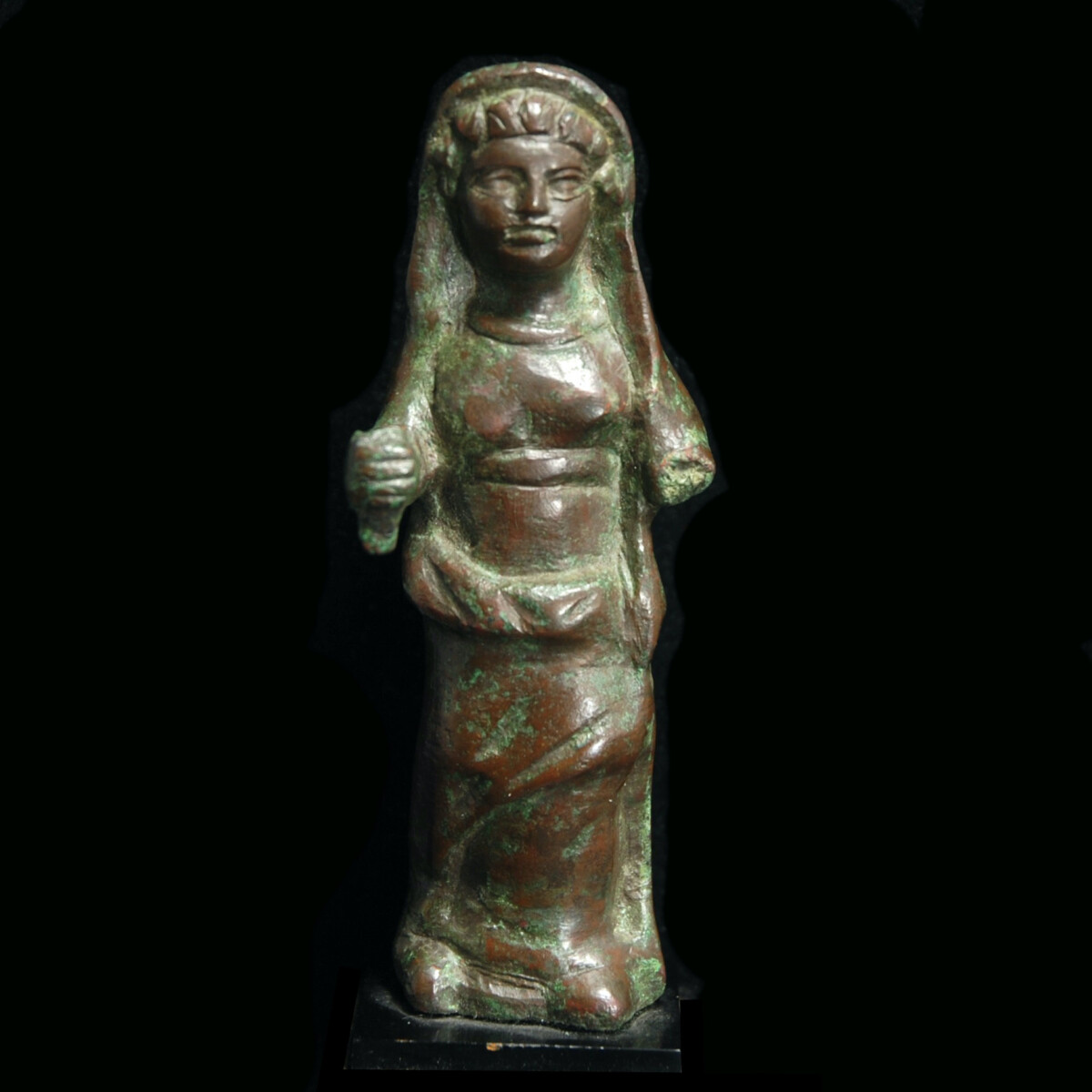 Etruscan Bronze statuette of a female votary