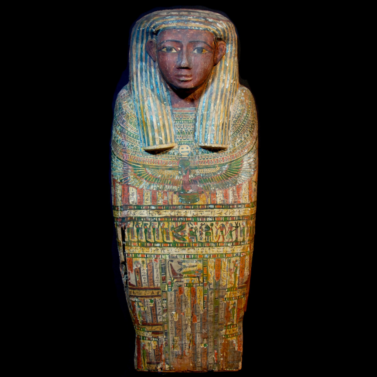 Egyptian sarcophagus lid of Wennefer