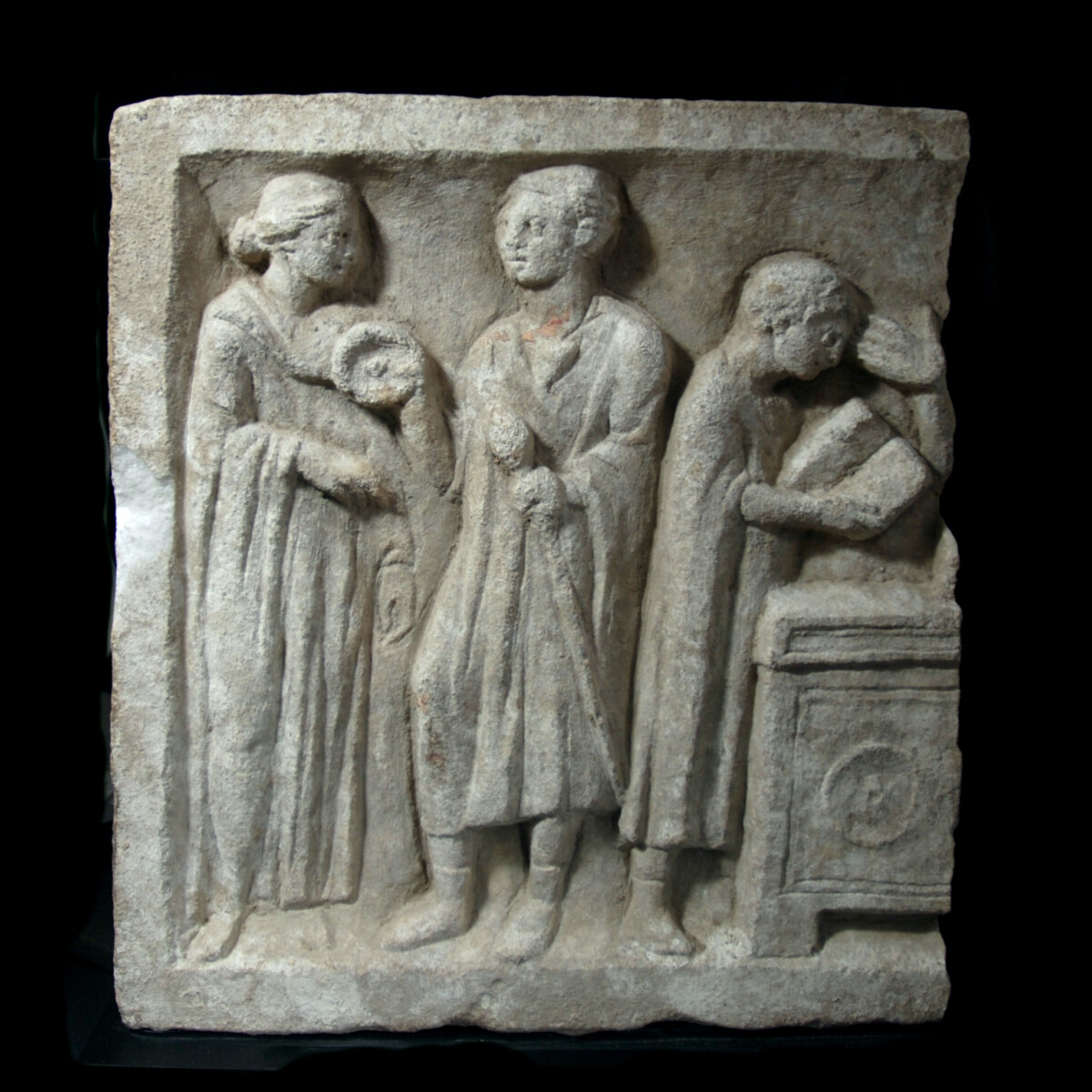 Hellenistic marble votive relief