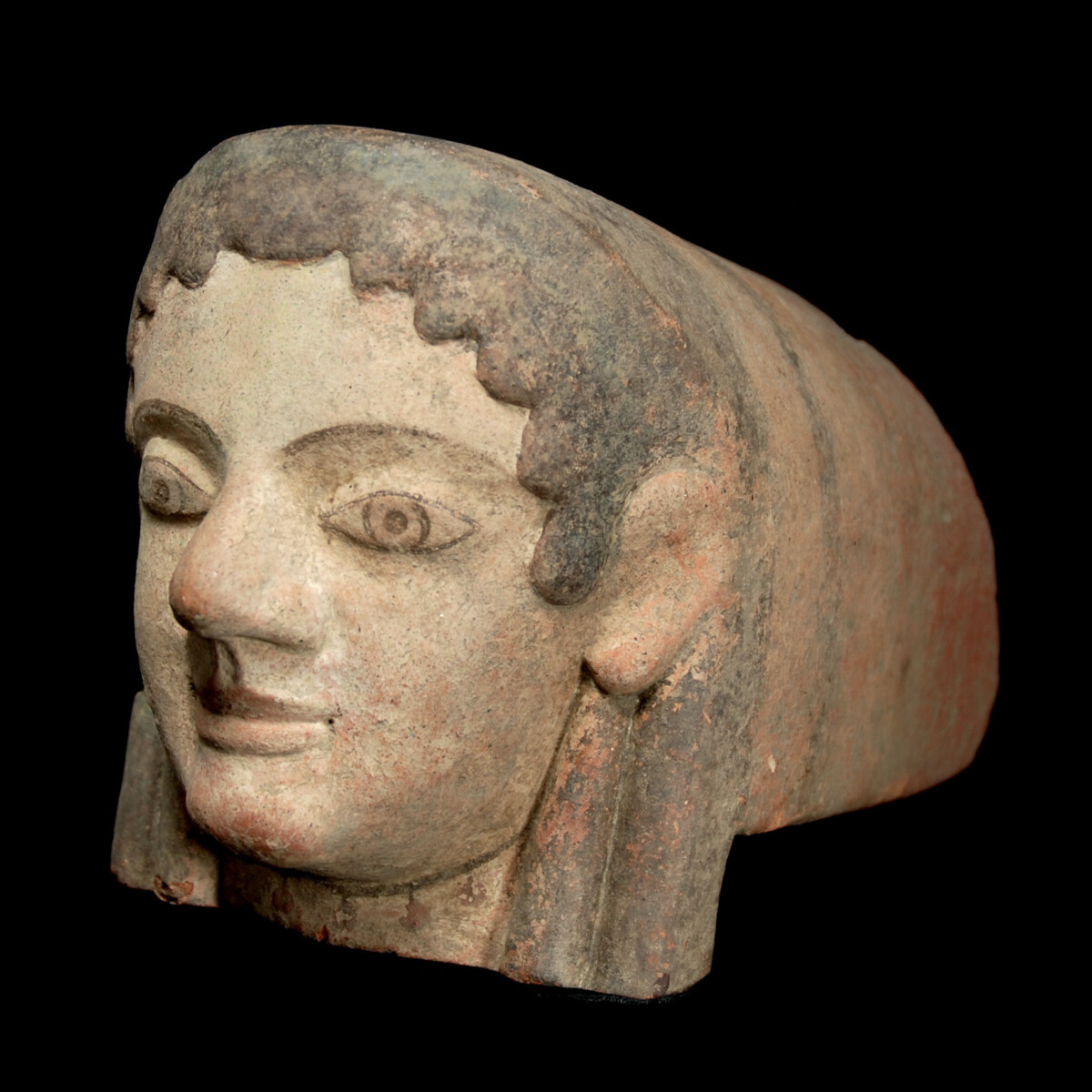 Etruscan archaic terracotta antefix