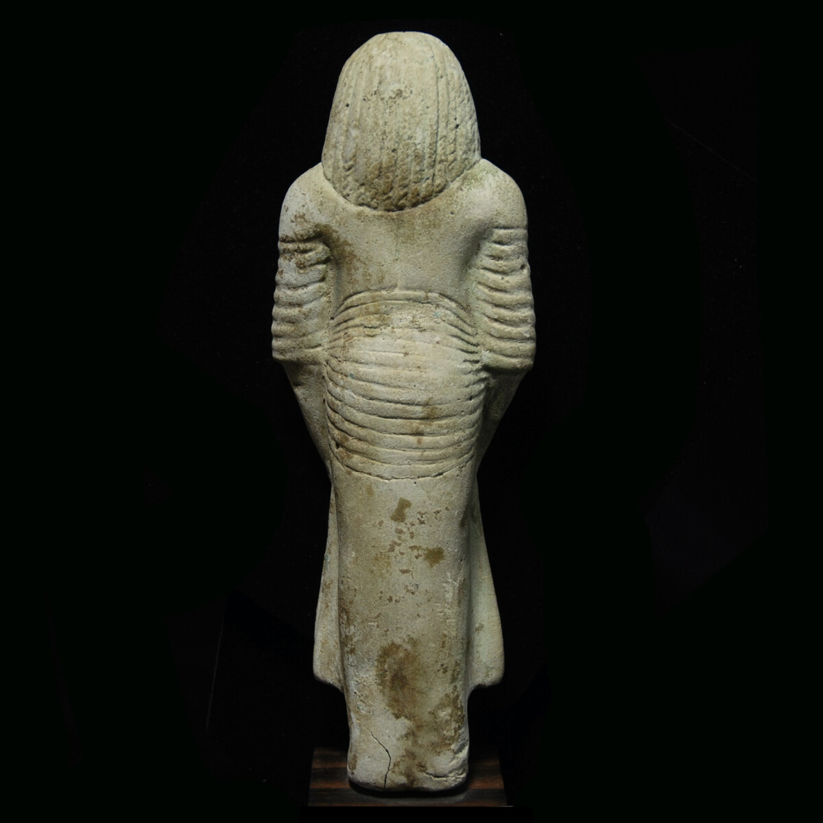 Faience shabti of an overseer 19 dynasty back