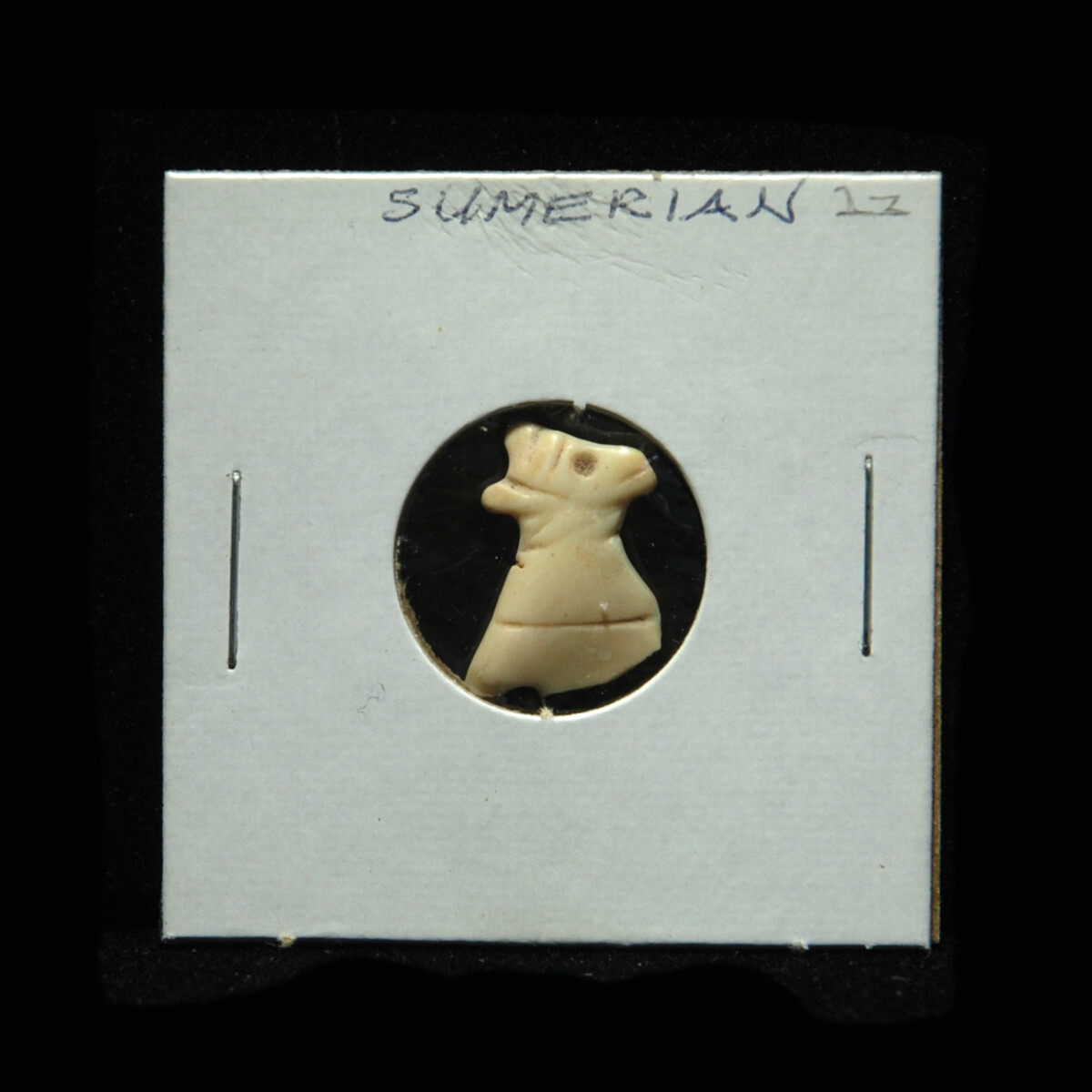 Sumerian shell head of a cow envelope