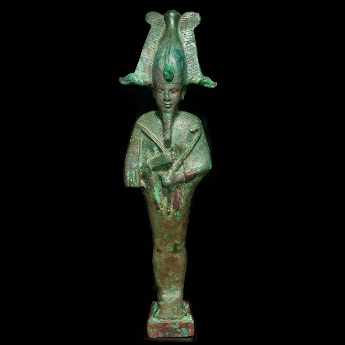 Egyptian large Bronze statue of Osiris