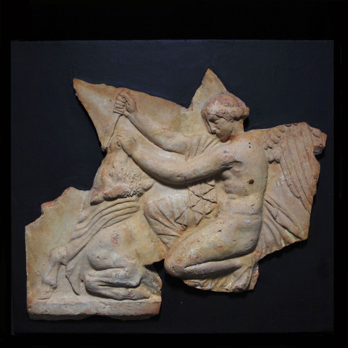 Roman Campana relief with Victoria sacrificing a bull left