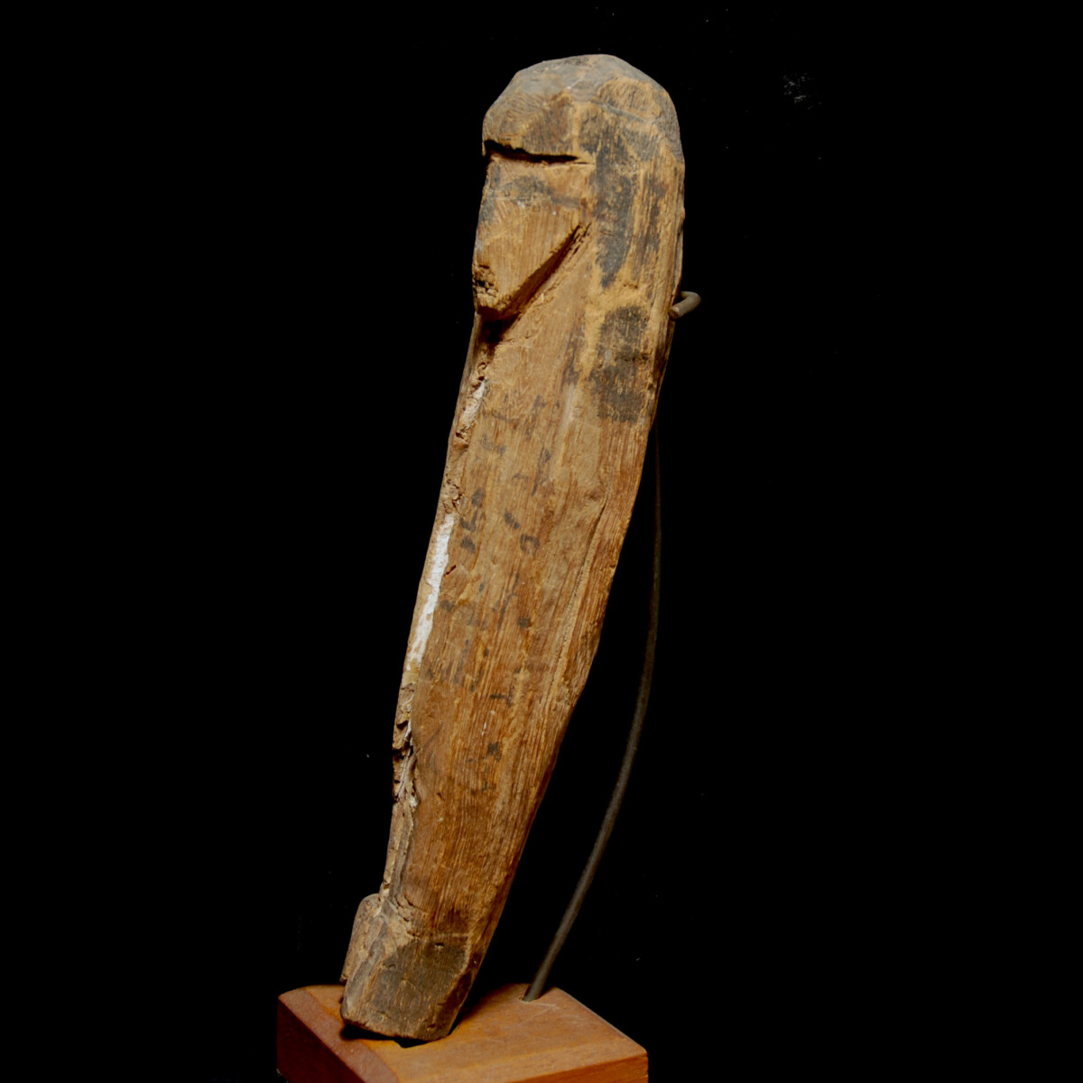 Egyptian published stick shabti left