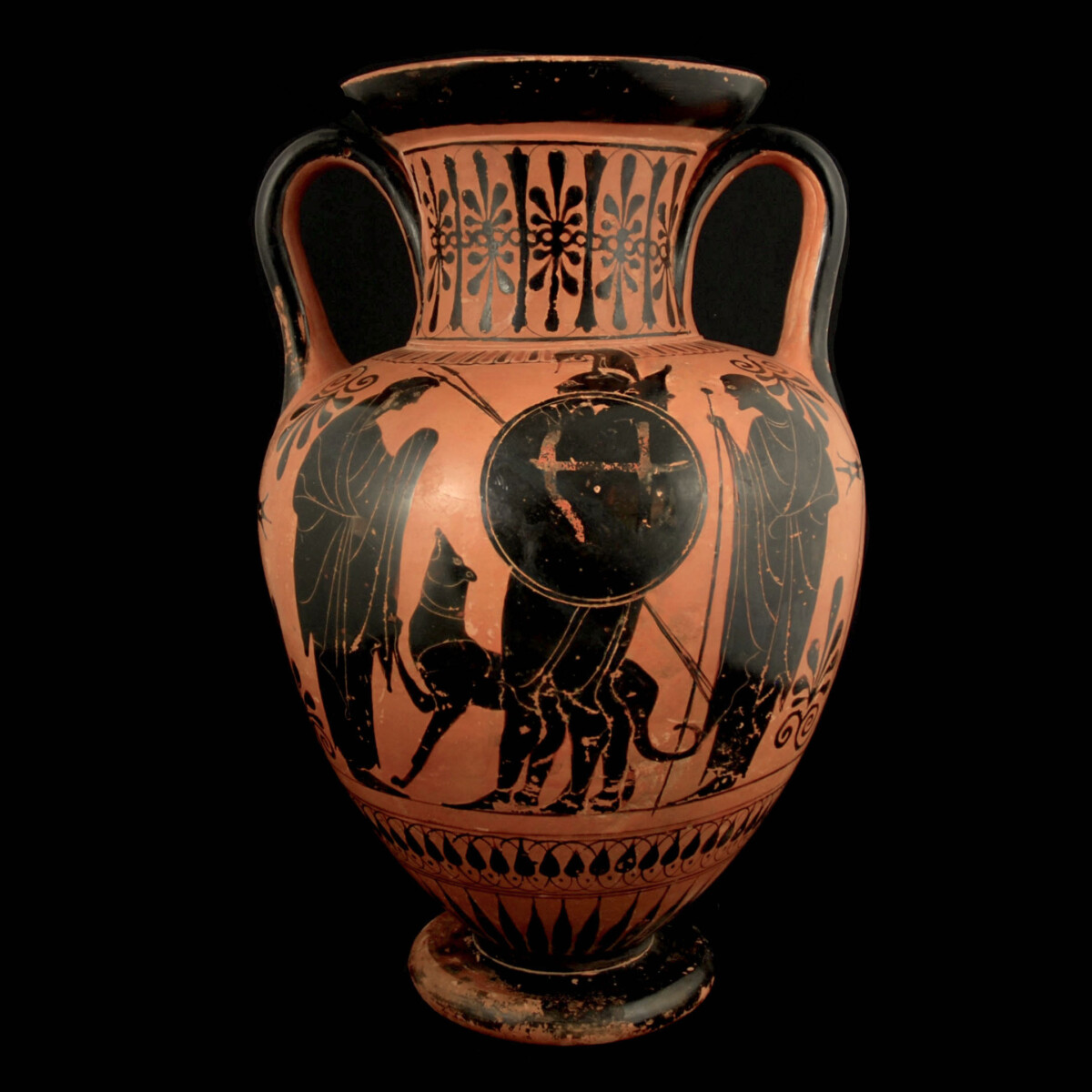 Attic black figure amphora leagros group B