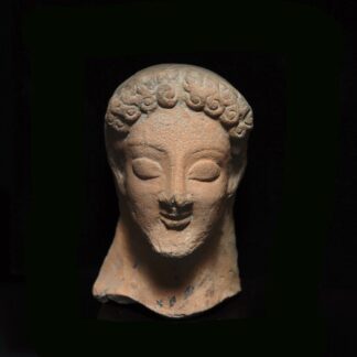 Etruscan Archaic Terracotta Head of a Woman