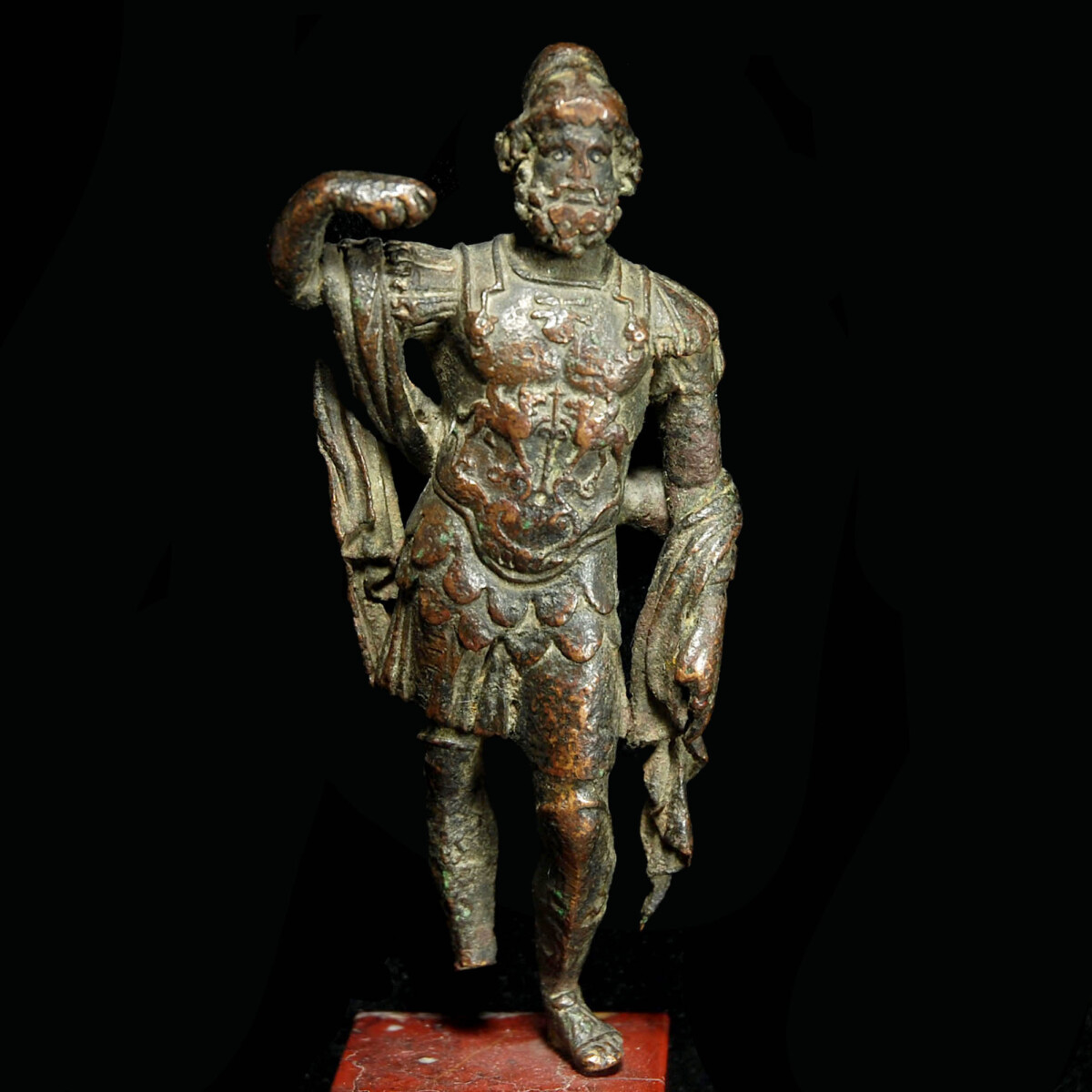 Roman Bronze statuette of Mars ultor cuirass