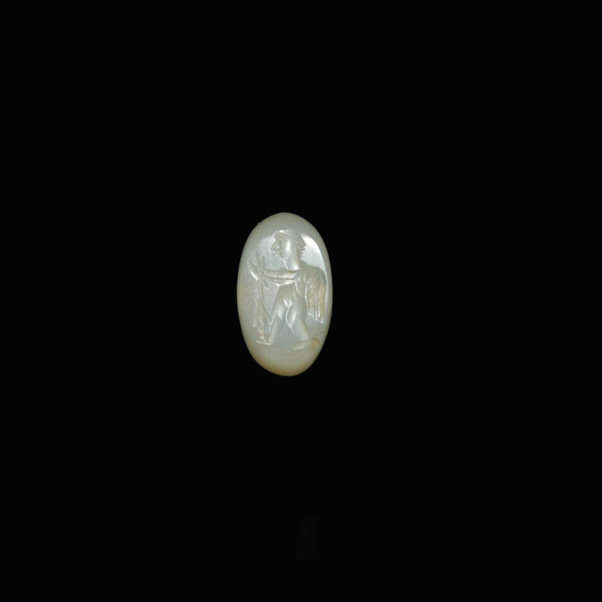 sasanian agate seal winged god