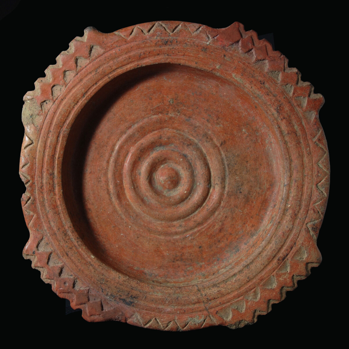 Etruscan red ware footed cup