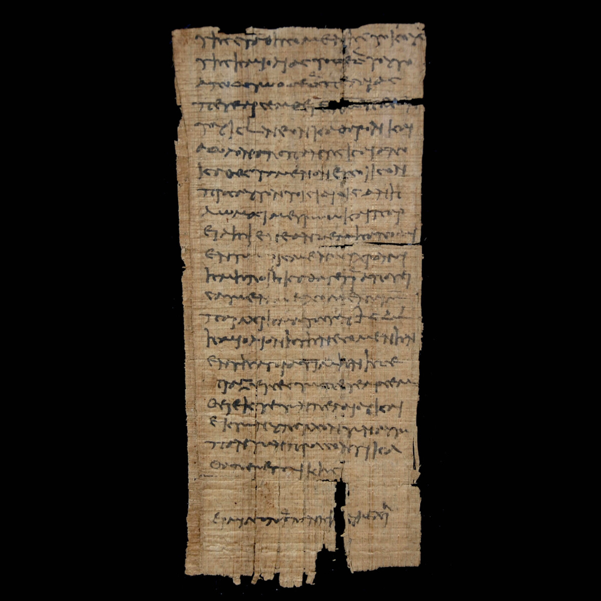 Ptolemaic papyrus inscribed contract