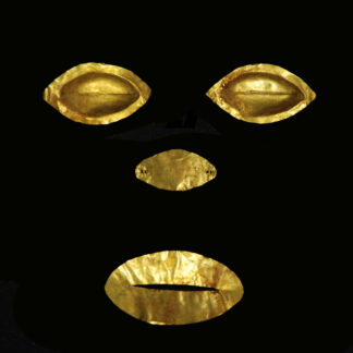 Gold Foils for Eyes, Nose and Mouth from the Iron Age Jordan Valley